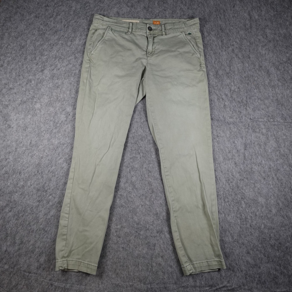 Pilcro Anthropologie Pants Women 28 Green Chino Straight Leg Stretch Chino